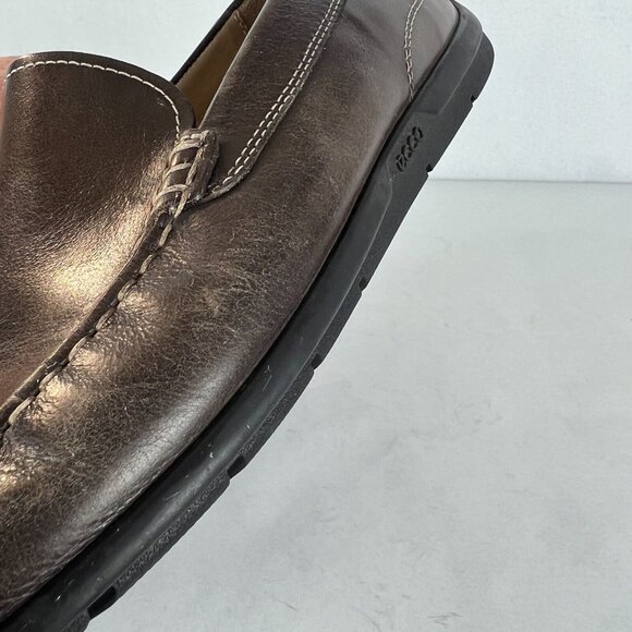 ECCO 43 Loafer Shoes Mens‎ 9 Brown Leather Classic Moc Casual Comfort Slip On main image 15